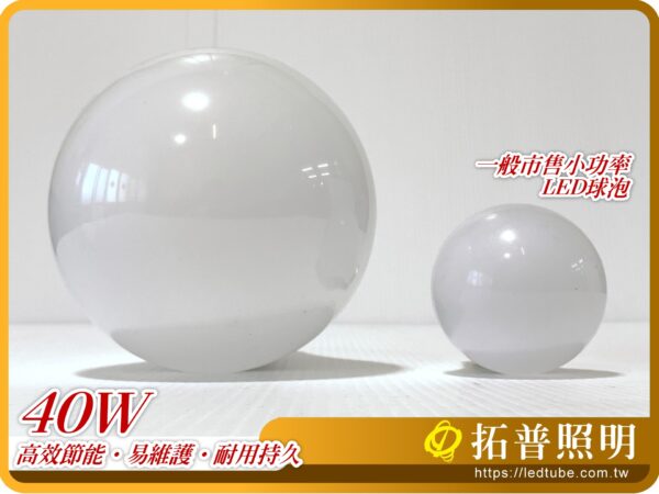 40W LED燈泡,球泡燈,高效節能燈 產品特色:適用天井燈燈具