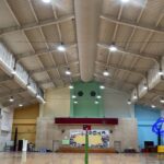 竹山延平國小，大禮堂高壓水銀燈，整改為拓普LED高效節能燈