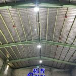 完工!鋼構倉庫500W水銀燈改裝LED